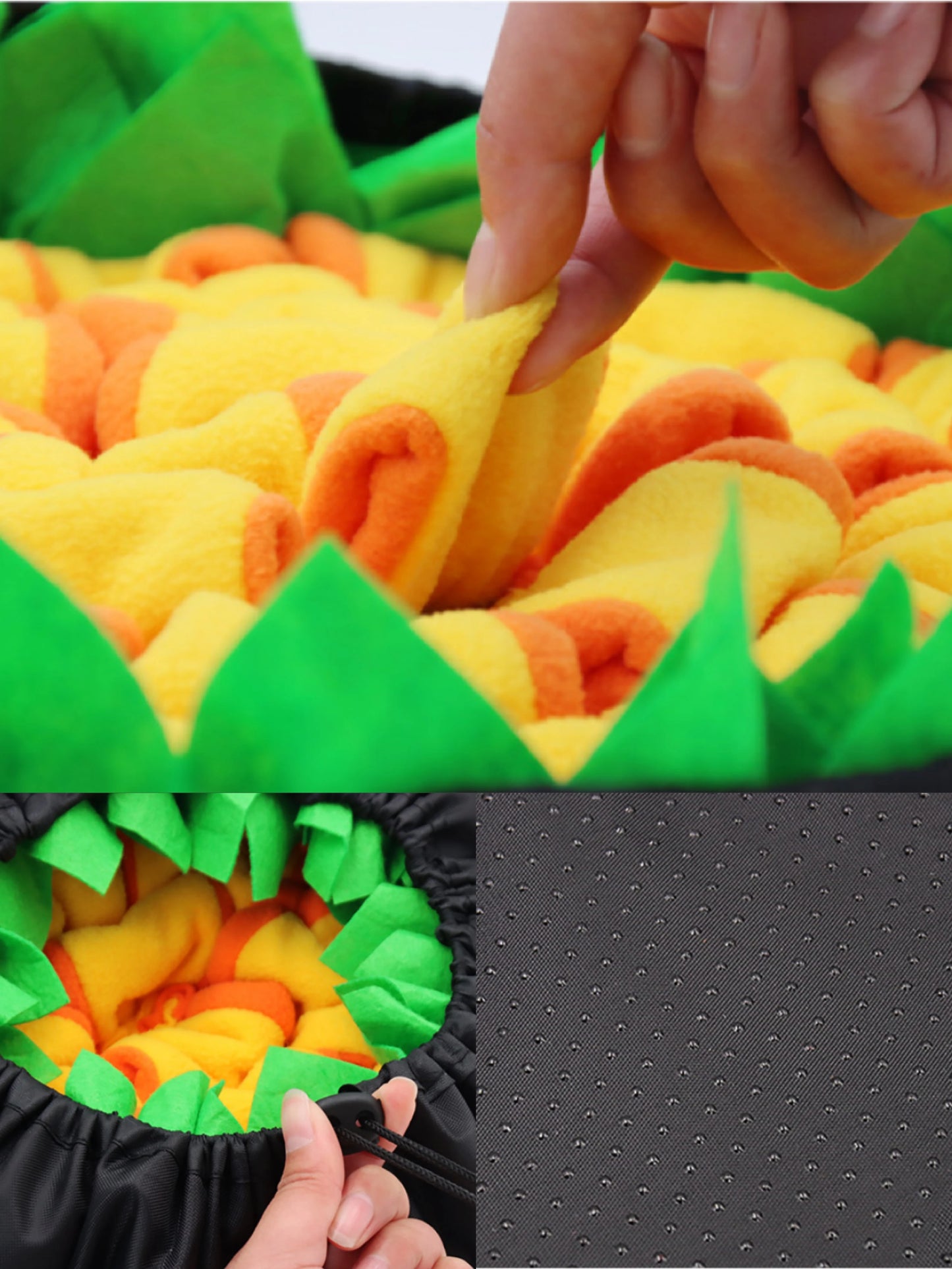 Pet Dog Snuffle Mat Pet Sniffing Anti Choking Mat Cat Dog Training Blanket Nose Work Dog Snuffle Mat Puzzle Toys Pet Leak Food