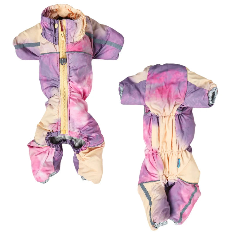 Dog Clothes Winter Soft Warm Puffer for Small Dogs Boy/Girl Full-Cover Belly Pet Overalls Snow Suit
