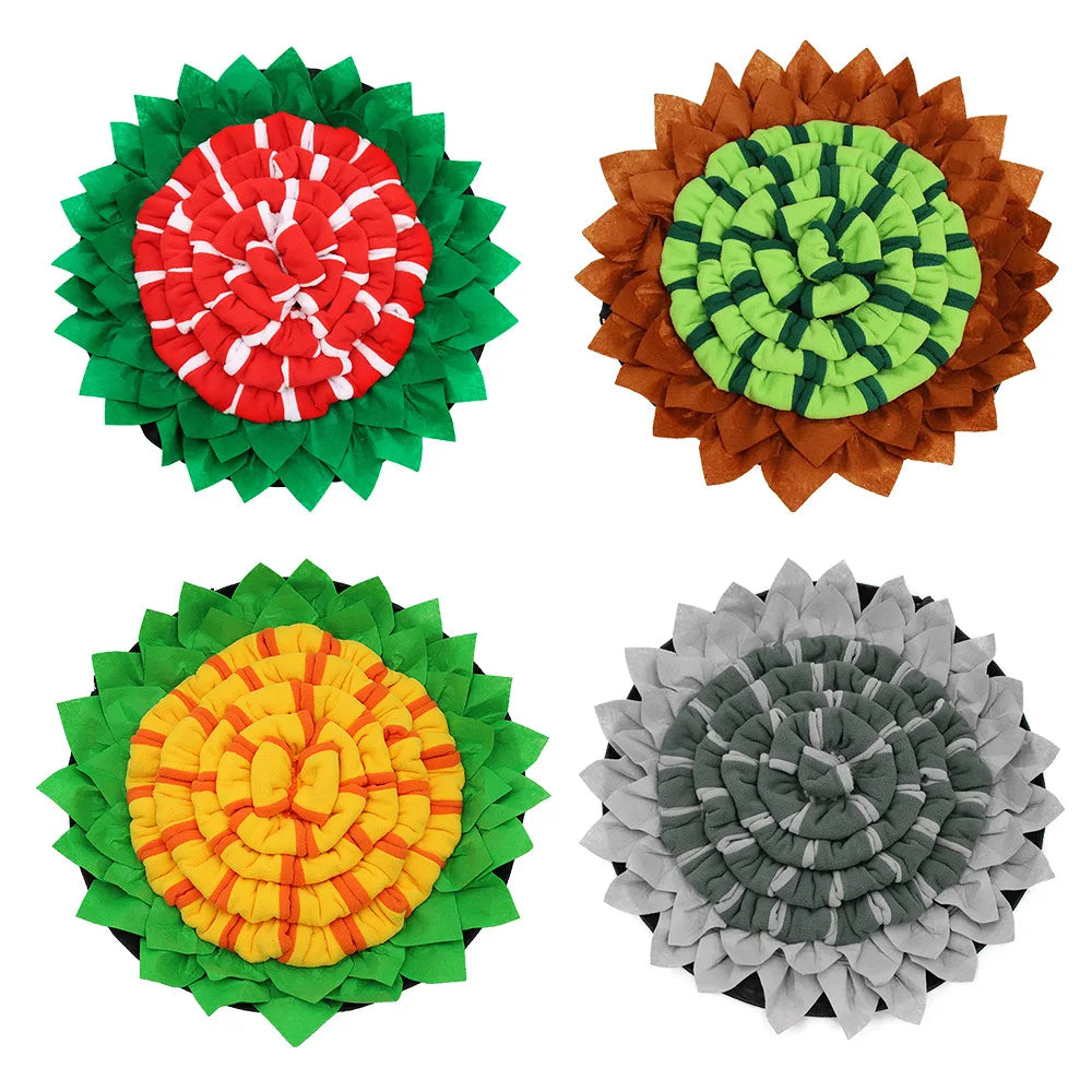 Pet Dog Snuffle Mat Pet Sniffing Anti Choking Mat Cat Dog Training Blanket Nose Work Dog Snuffle Mat Puzzle Toys Pet Leak Food