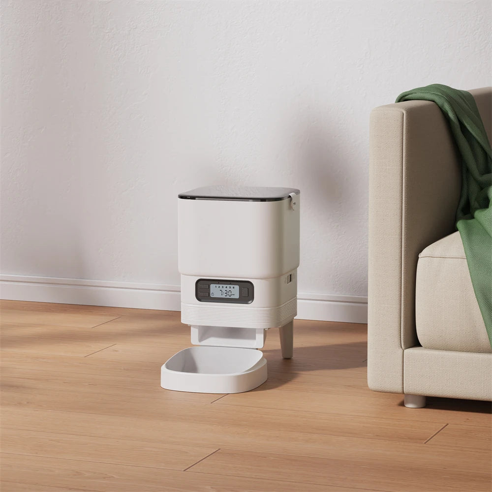 2L Pet Feeder Timing Smart Automatic Pet Feeder For Cats Dog Button Intelligent Dry Food Dispenser Voice Recorder