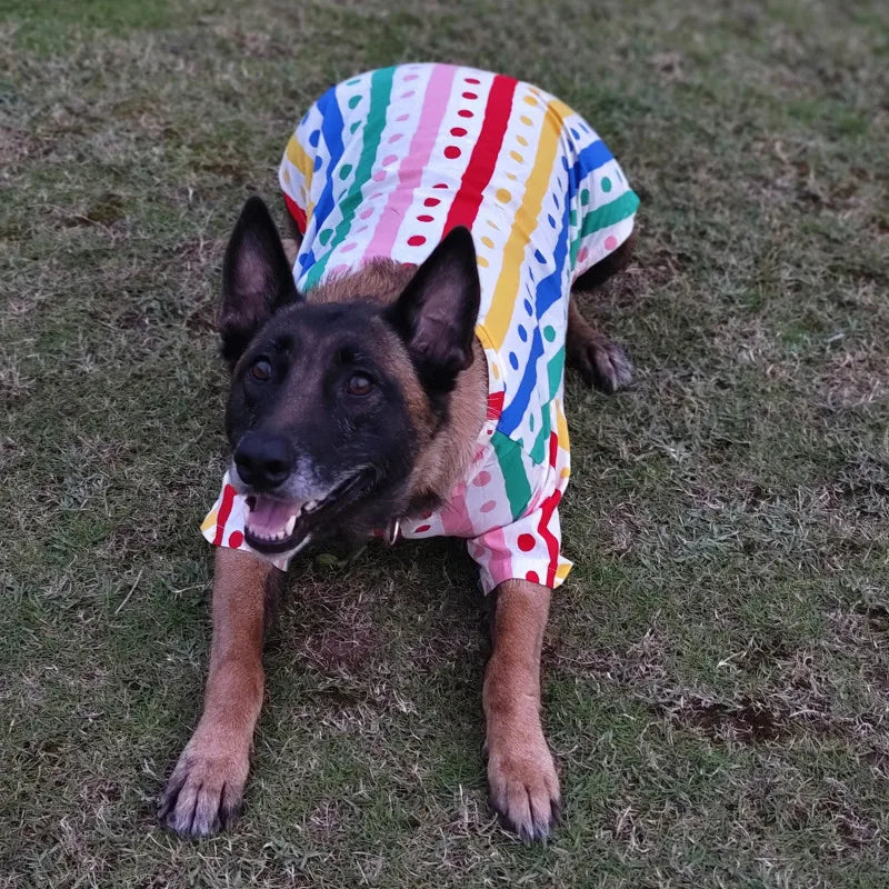 Big Dog Clothes Summer Large Dog Shirt Schnauzer Corgi Samoyed Border Collie Husky Labrador Golden Retriever