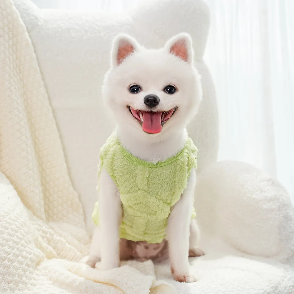 Winter Pet Dog Clothes Warm Fleece Dog Hoodie Leopard Dog Coat French Bulldog Clothing for Small Dogs