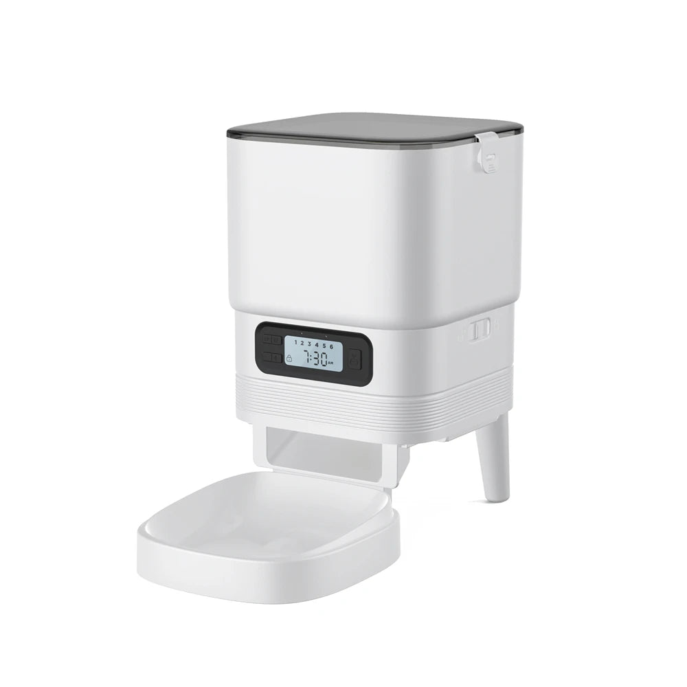 2L Pet Feeder Timing Smart Automatic Pet Feeder For Cats Dog Button Intelligent Dry Food Dispenser Voice Recorder