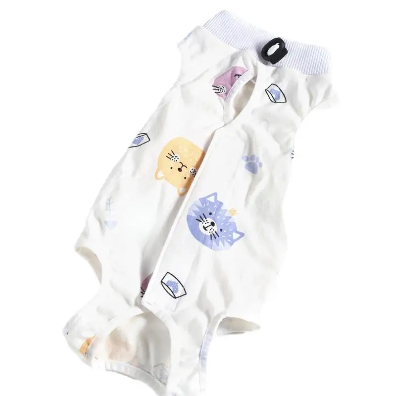Cat Recovery Onesie Cat Shirt For Spay Abdominal Recovery Collar Alternative Kitten Onesie Comfortable Kitten Shirt After Spay