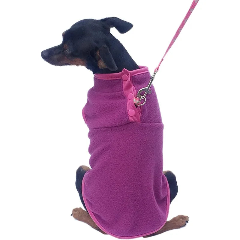Deer Dog Warm Clothes Fleece Dog Jacket Warm Pet Winter Coat Puppy Clothes Vest Soft Doggie Clothing for Small Dogs