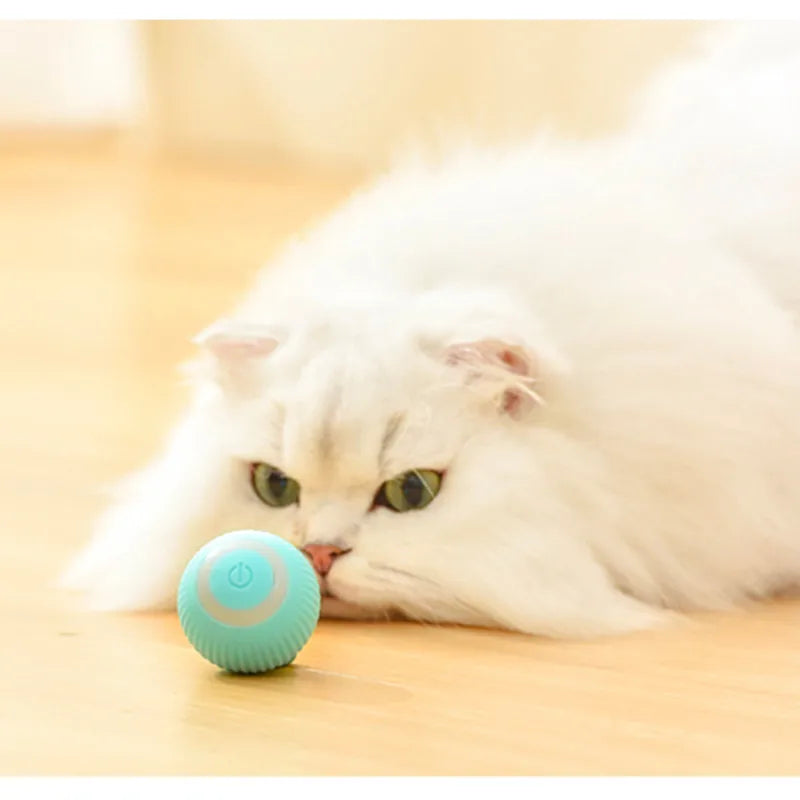 Smart Cat Toys Electric Cat Ball Automatic Rolling Ball Cat Interactive Toys Training Self-moving
