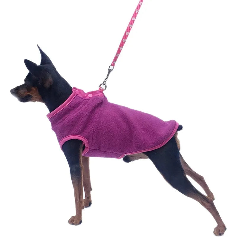 Deer Dog Warm Clothes Fleece Dog Jacket Warm Pet Winter Coat Puppy Clothes Vest Soft Doggie Clothing for Small Dogs