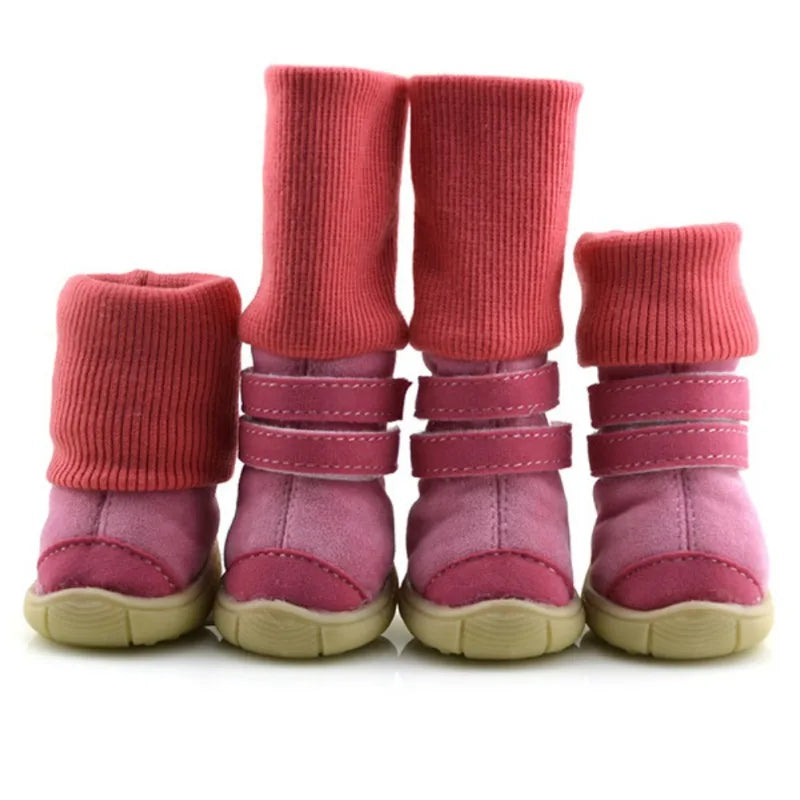Puppy Walking Boots Winter Non-Slip Shoes For Pets Dog Autumn And Winter Teddy Dog Foot Muffs