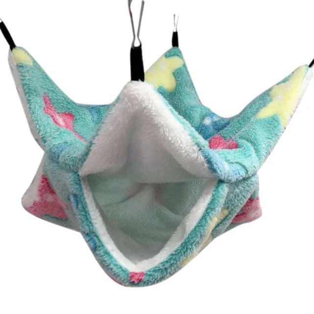 Hammock For Rats Double Thick Plush Warm Bed For Hamster House Nest Sleeping Bag Hanging Tree Beds Guinea Pig