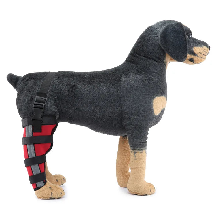 Pet Knee Pads Dog Support Brace for Right Left Leg Hock Joint Wrap Breathable Injury Recover Legs Dog Protector Support