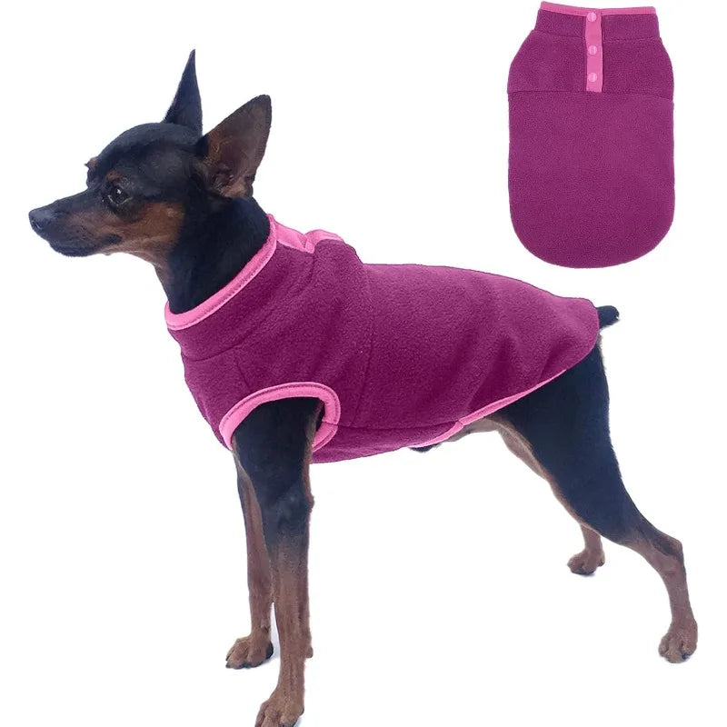 Deer Dog Warm Clothes Fleece Dog Jacket Warm Pet Winter Coat Puppy Clothes Vest Soft Doggie Clothing for Small Dogs