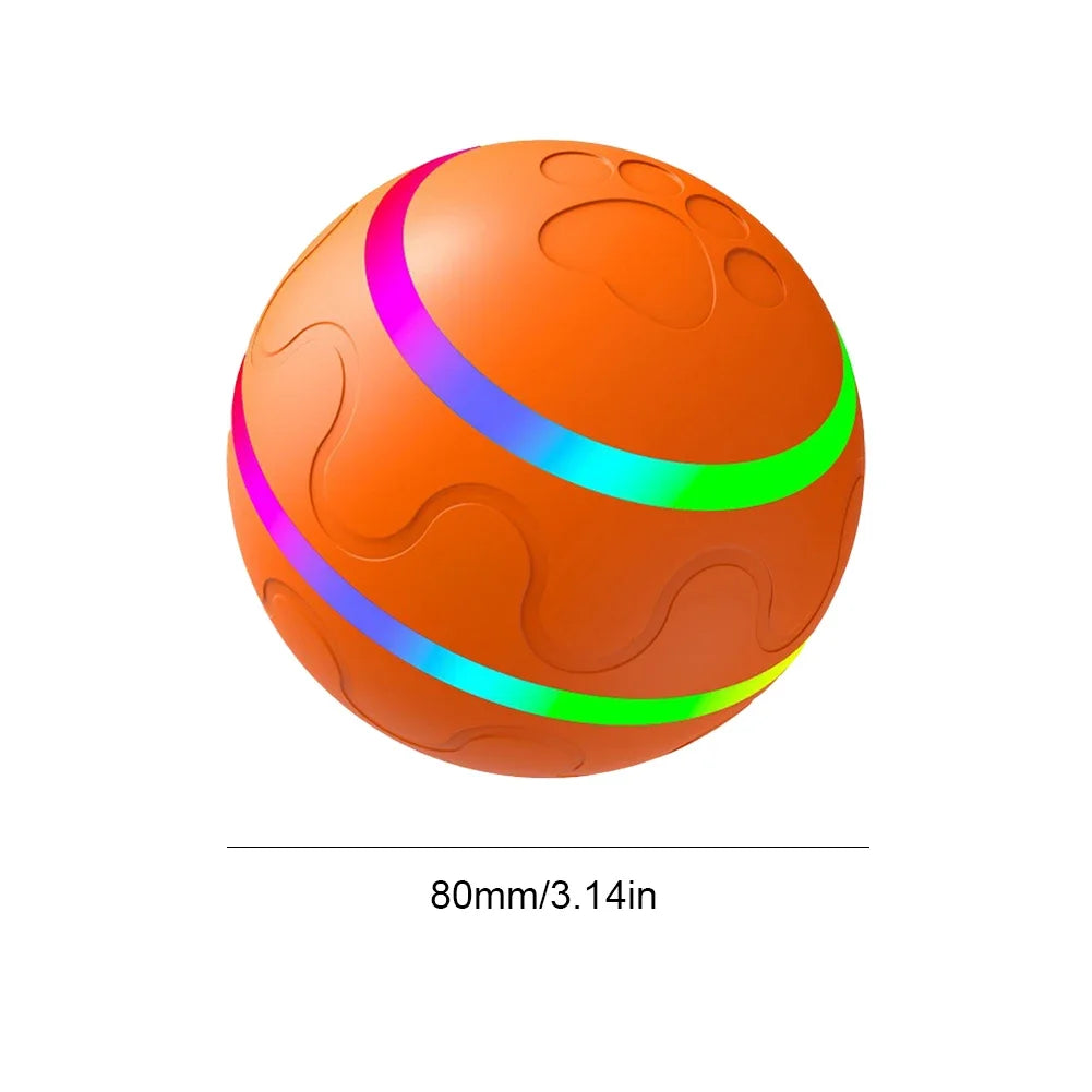 Interactive Cat Toy Ball Obstacle Avoidance Automatic Bouncing Ball with Remote Control Auto Rotating Ball for Indoor