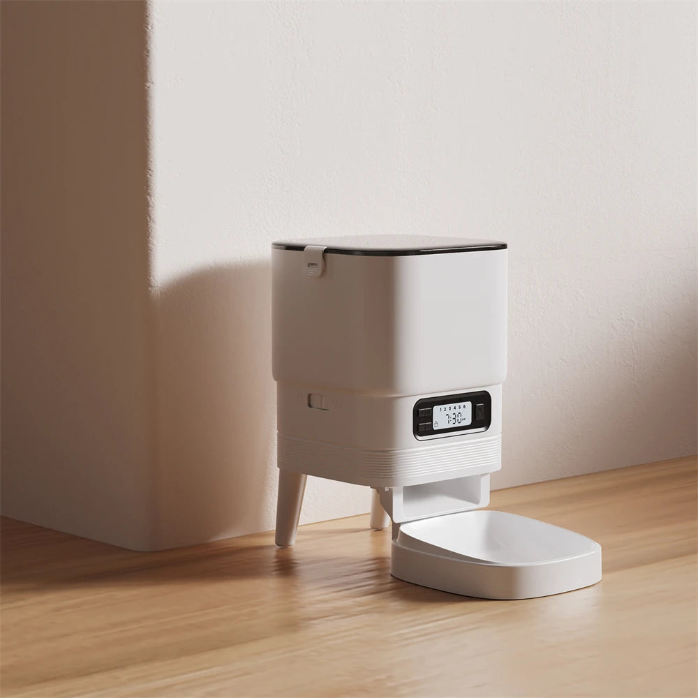 2L Pet Feeder Timing Smart Automatic Pet Feeder For Cats Dog Button Intelligent Dry Food Dispenser Voice Recorder