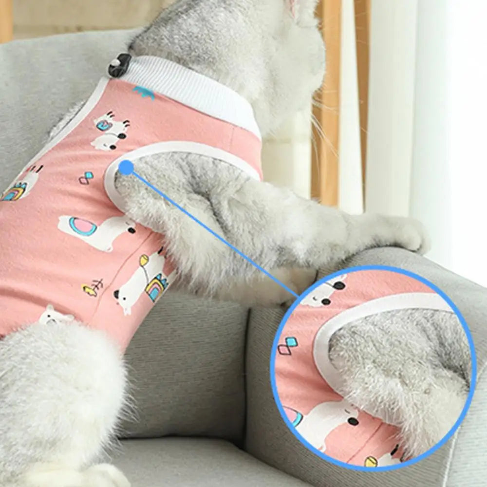 Cat Recovery Onesie Cat Shirt For Spay Abdominal Recovery Collar Alternative Kitten Onesie Comfortable Kitten Shirt After Spay