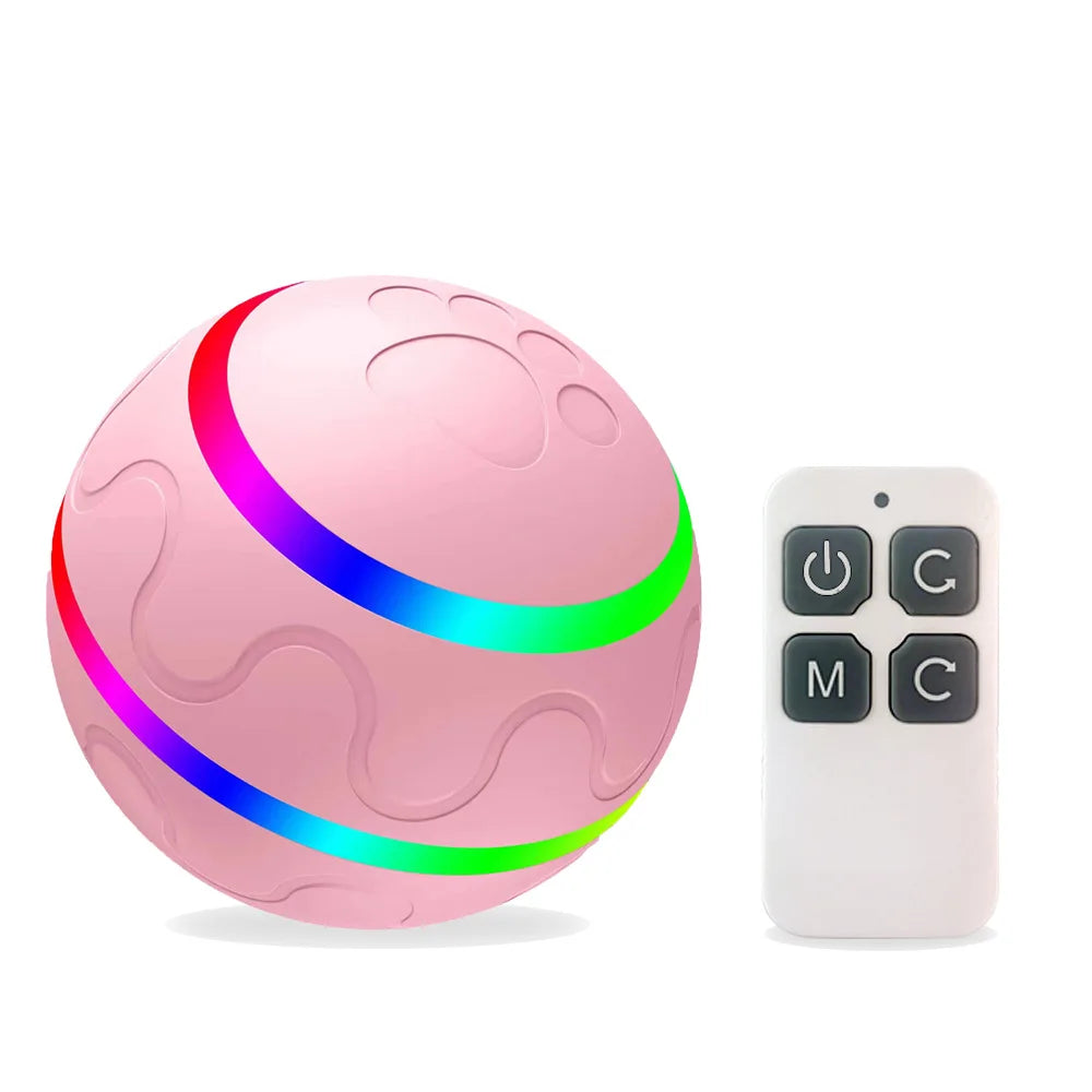 New arrivals USB charging fun sports spin jump ball intelligent interactive pet toys dog and cat