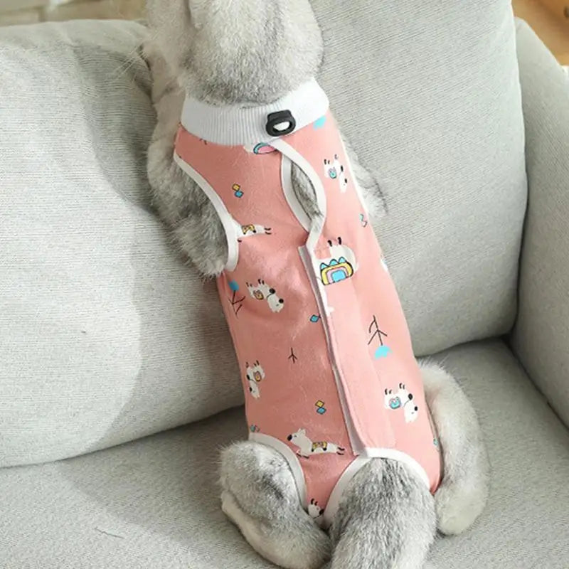 Cat Recovery Onesie Cat Shirt For Spay Abdominal Recovery Collar Alternative Kitten Onesie Comfortable Kitten Shirt After Spay
