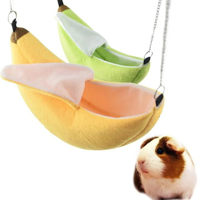 Winter Hamster Tunnel Hammock Sugar Glider Tube Warm Swing Bed Nest Bed Rat Ferret Toy Cage Accessories for Small Animals