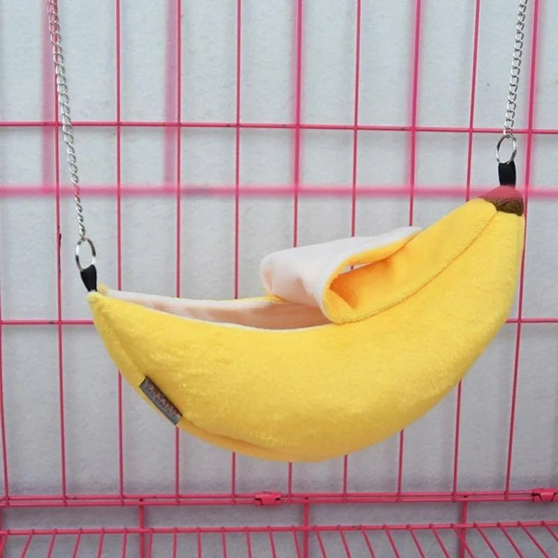 Winter Hamster Tunnel Hammock Sugar Glider Tube Warm Swing Bed Nest Bed Rat Ferret Toy Cage Accessories for Small Animals