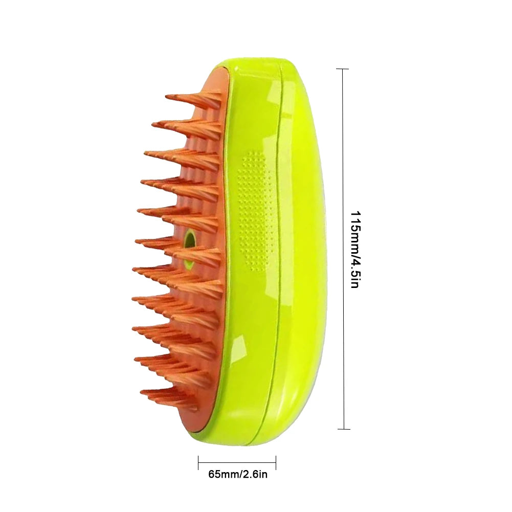 3 In 1 Cat Steamy Brush Dog Grooming Comb Self Cleaning Steam Cat Brush for Massage Dog Cat Hair Remover Comb Grooming Brush