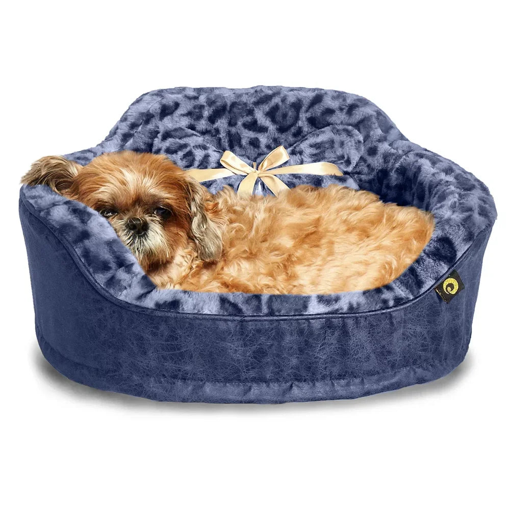 Dog Supplies Leopard Princess Cat Dog Bed Free Shipping Bed for Cats Things for Dogs Pet Products Accessories Beds Cushion