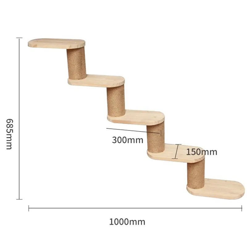 Solid wood wall hanging capsule cats climbing game stand tower ceiling mat products sofa cat scratching platform