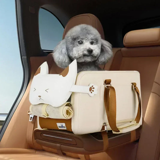 Portable Travel Dog Car Seat Central Control Car Safety Pet Seat for Small Dogs Yorkshire Teddy Transport Dog Carrier Protector