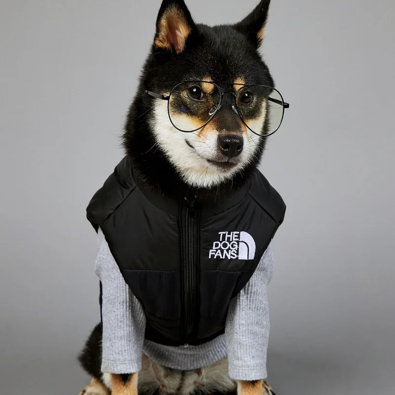 The Dog Face Pet Clothes Dog Polyester Down Jacket Winter Dog Vest Padded Warm And Windproof Dog Jacket Small Medium Pets S-5XL