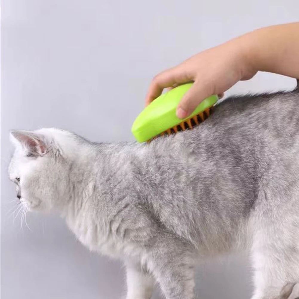 3 In 1 Cat Steamy Brush Dog Grooming Comb Self Cleaning Steam Cat Brush for Massage Dog Cat Hair Remover Comb Grooming Brush