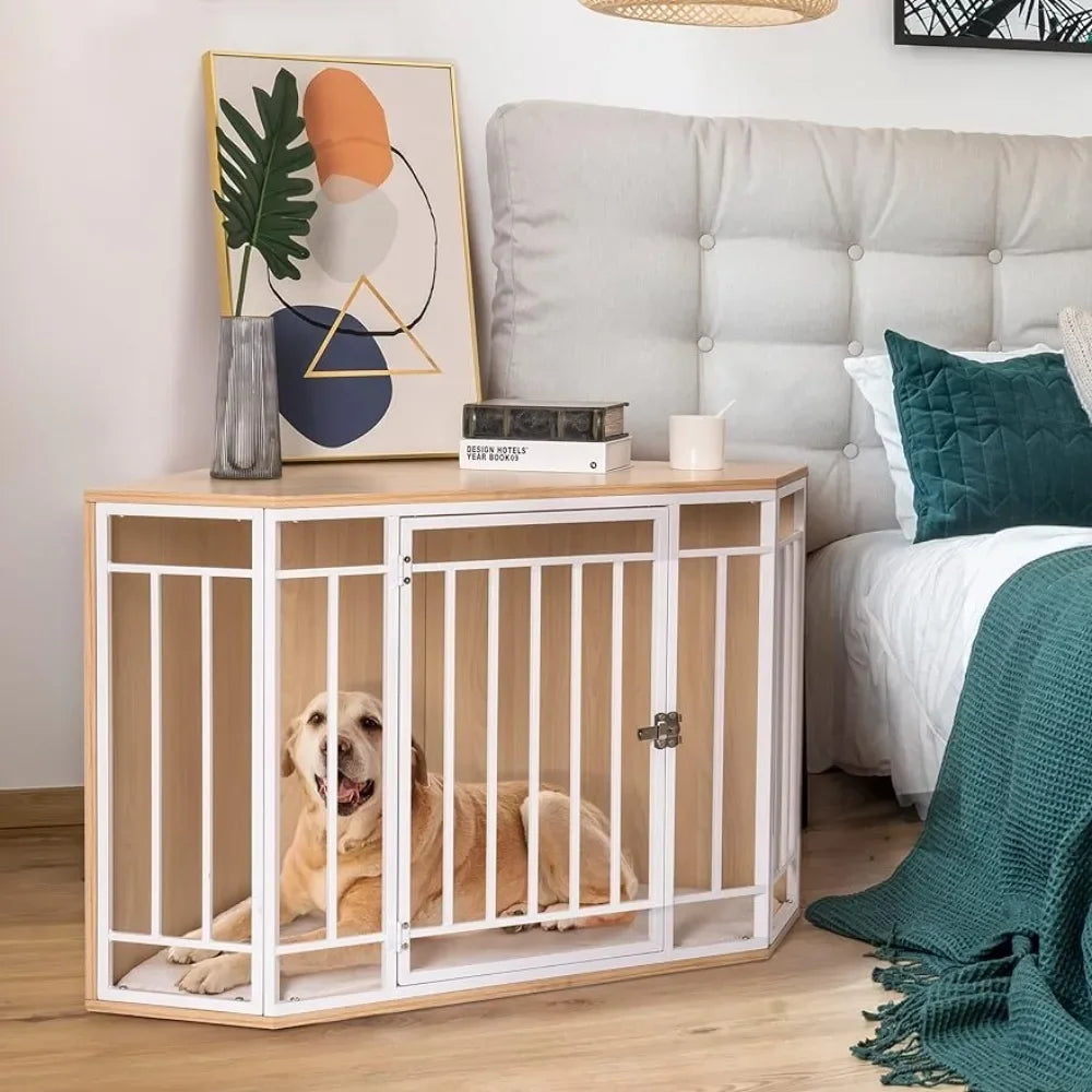 Wooden Kennels, Wooden Kennel Coffee Table, Dog House, Indoor Pet Box, Indoor Small and Medium-sized Dog Cage