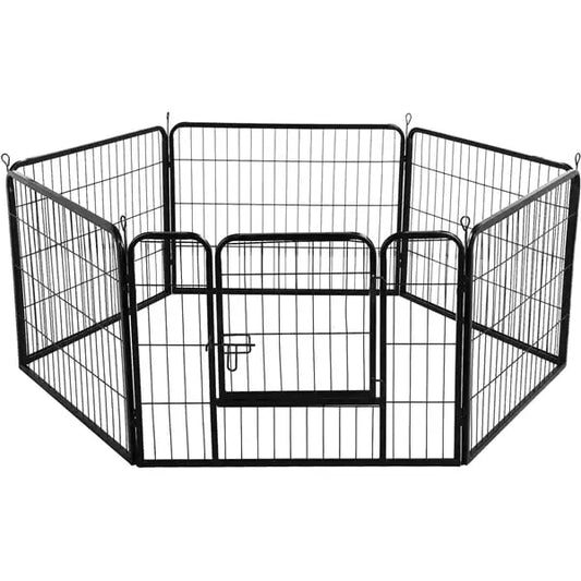 Mordern Dog Cage 24"H Heavy Duty Iron Dog Playpen