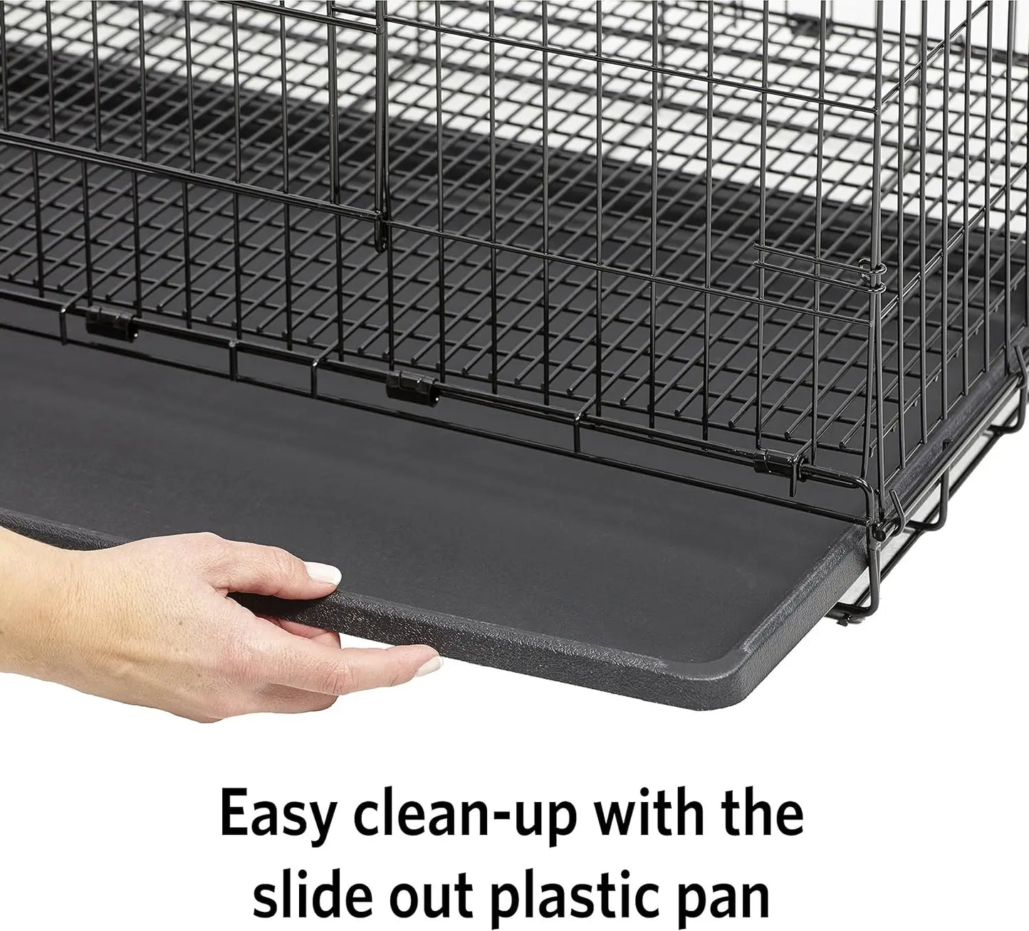 Wabbitat Folding Rabbit Cage Easy To Slide Out and Clean Front Access Durable Plastic Pan 37"L x 19"W x 20"H