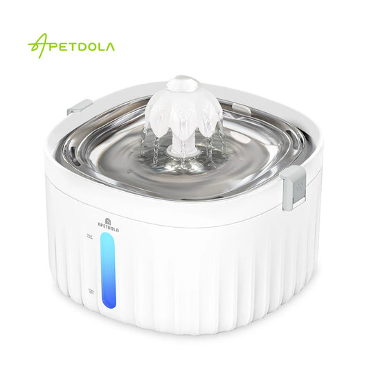 Automatic Pet Water Dispenser for Cats Dogs Stainless Steel Tray 6-level Filtering System - Whisker and Waggers