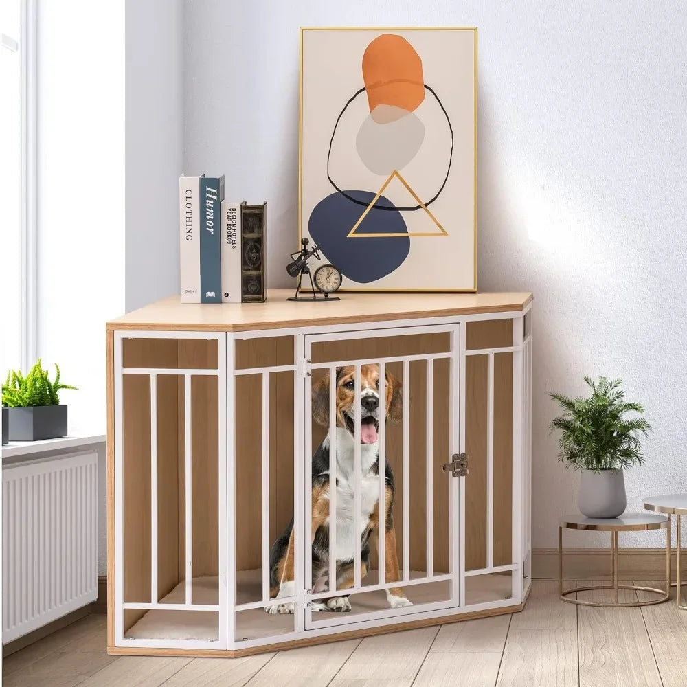 Wooden Kennels, Wooden Kennel Coffee Table, Dog House, Indoor Pet Box, Indoor Small and Medium-sized Dog Cage