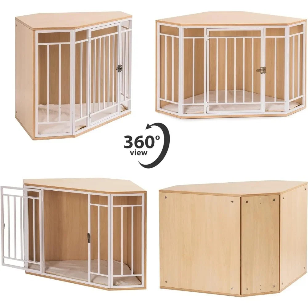 Wooden Kennels, Wooden Kennel Coffee Table, Dog House, Indoor Pet Box, Indoor Small and Medium-sized Dog Cage