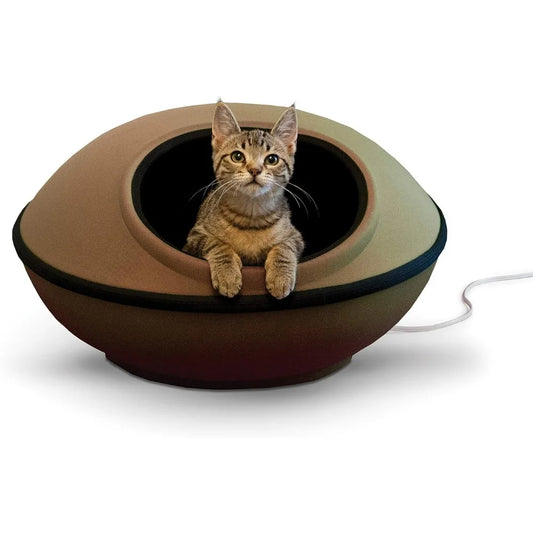 Thermo-Kitty Mod Dream Pod Heated Cat Bed for Large Cats - Whisker and Waggers