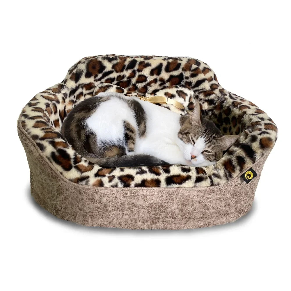 Dog Supplies Leopard Princess Cat Dog Bed Free Shipping Bed for Cats Things for Dogs Pet Products Accessories Beds Cushion